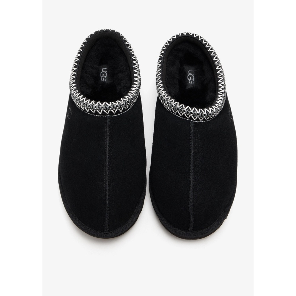 UGG Black Embroidered Tasman II Slipper